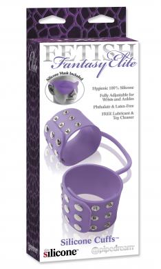 Fetish Fantasy Elite Silicone Cuffs Purple - Click Image to Close