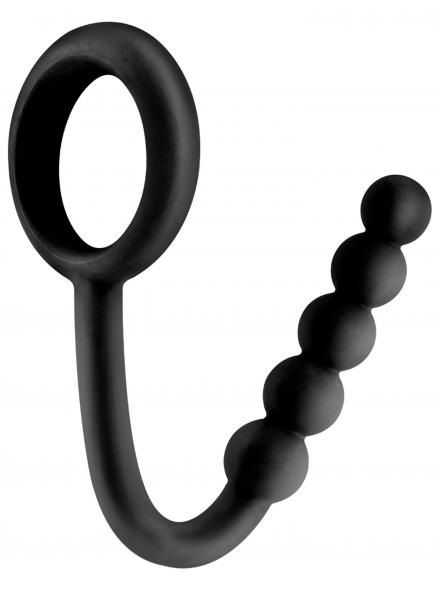 Fetish Fantasy Ball Cinch with Anal Bead Black - Click Image to Close
