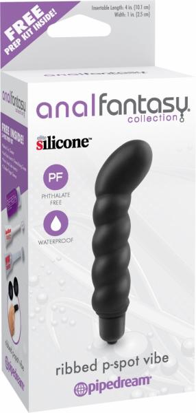 Anal Fantasy Collection Ribbed P-Spot Vibe - Click Image to Close