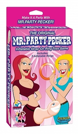 Mr Party Pecker Inflatable Ring Toss - Click Image to Close