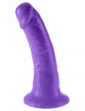 Dillio Purple 6 inches Slim Dildo - Click Image to Close