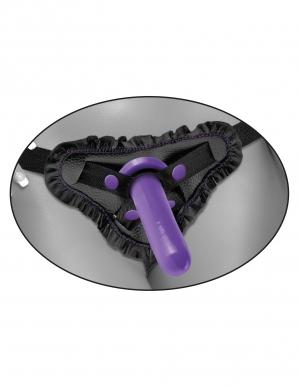 Dillio Purple Fancy Fit Harness Black O/S - Click Image to Close