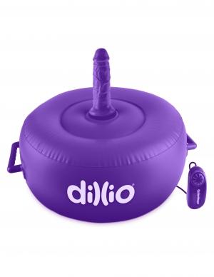 Dillio Vibrating Inflatable Hot Seat Purple - Click Image to Close
