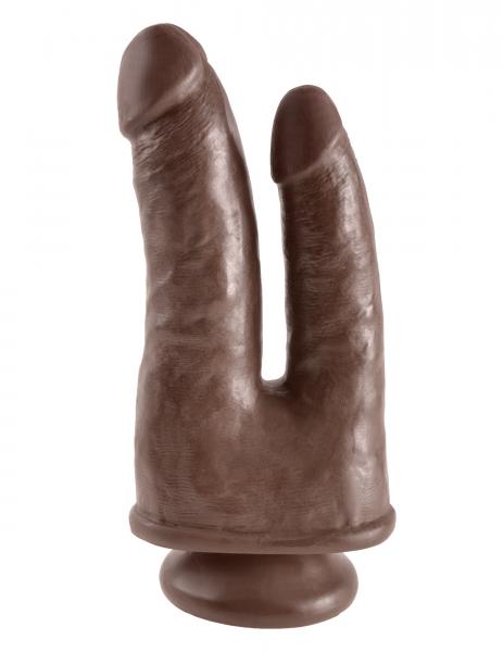 King Cock Double Penetrator Brown - Click Image to Close