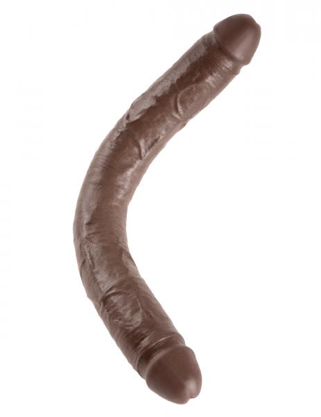 King Cock 16 Inches Thick Double Dildo Brown - Click Image to Close
