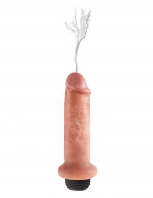 King Cock 6 inches Squirting Cock Beige - Click Image to Close
