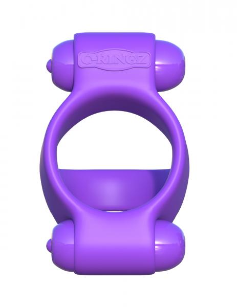 Fantasy C-Ringz Squeeze Play Couples Ring Purple - Click Image to Close
