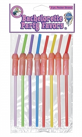 Bachelorette Party Pecker Sipping Straws - Click Image to Close