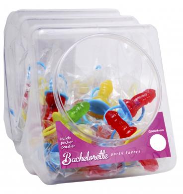 Candy Pecker Pacifier (48 Per Display) - Click Image to Close