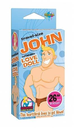 Travel Size John Blow Up Doll - Click Image to Close