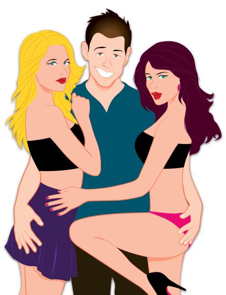 Travel Size Instant Threesome Dolls - Click Image to Close