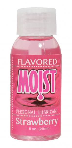 Moist Flavored Lube Strawberry 1oz - Click Image to Close