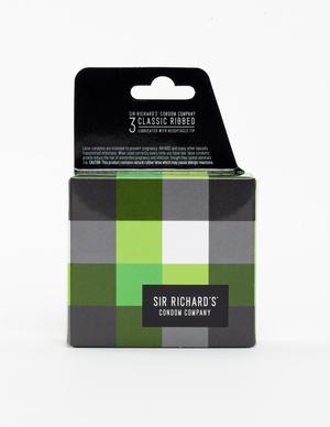 Sir Richard's Ribbed 3 Pack Latex Condoms - Click Image to Close
