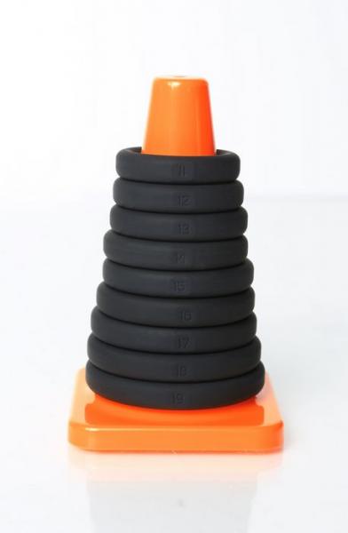 Play Zone Kit Black 9 Rings and Storage Cone - Click Image to Close