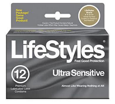 Lifestyles Ultra Sensitive 12 Pack - Click Image to Close