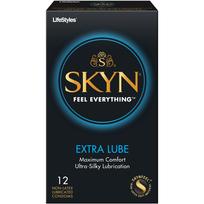 Lifestyles Skyn Extra Lubricated Condoms 12 Pack - Click Image to Close