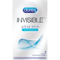 Durex Invisible Ultra Thin Latex Condoms 8 Pack - Click Image to Close