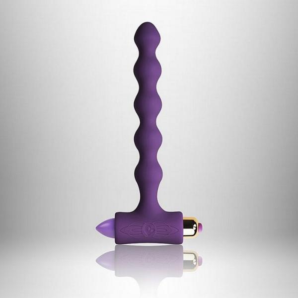 Petite Sensations Pearls 7X Vibrating Beads Purple - Click Image to Close