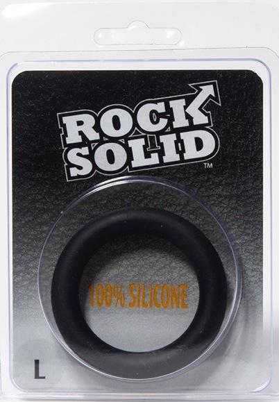 Rock Solid Silicone Black C Ring Large - Click Image to Close