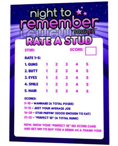 Stud Rating Card - Click Image to Close