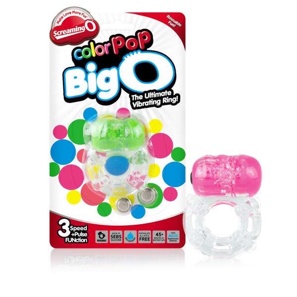 Color Pop Big O Vibrating Ring Assorted - Click Image to Close