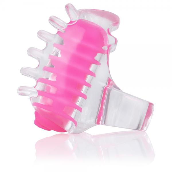 Color Pop Fing O Tip Pink Finger Vibrator - Click Image to Close