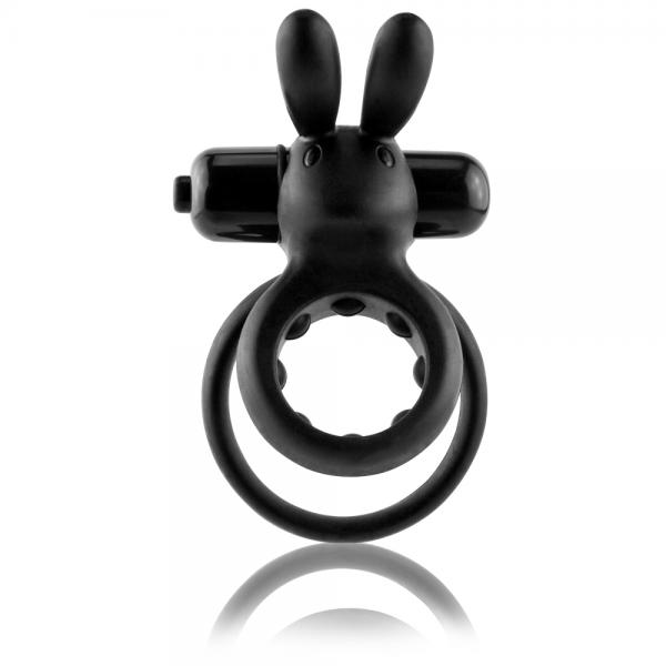 OHare Rabbit Vibrating Ring Black - Click Image to Close