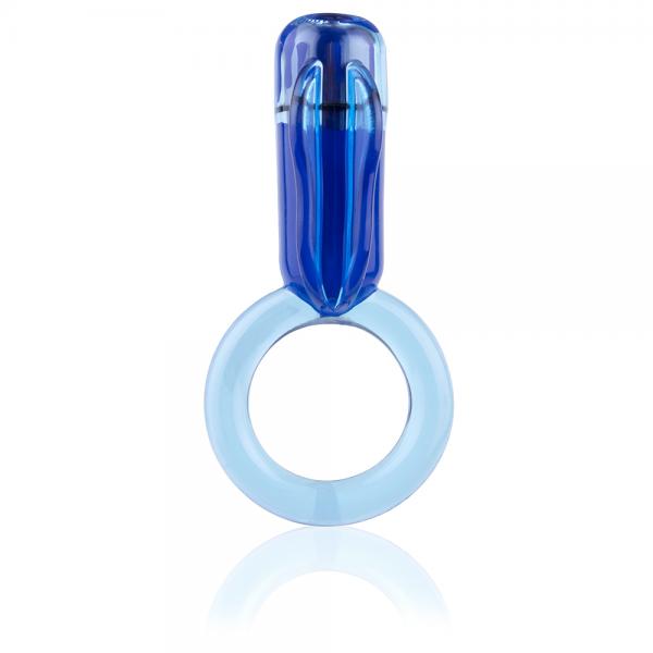 Opium Vibrating Pleasure Ring Blue - Click Image to Close