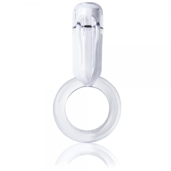 Opium Vibrating Pleasure Ring Clear - Click Image to Close