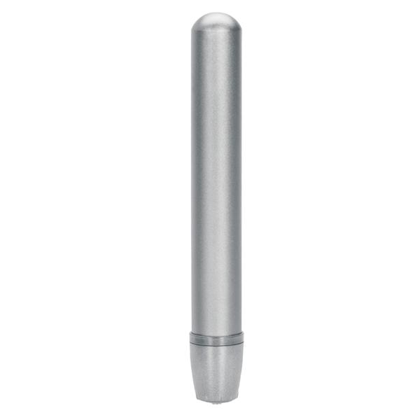 Aluminum Heat Wave Slender Silver Vibrator - Click Image to Close