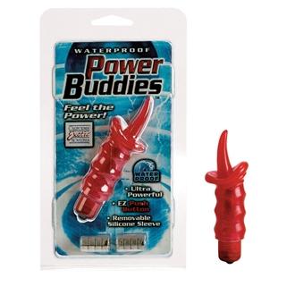 Power Buddies Red Tongue Mini Vibrator - Click Image to Close