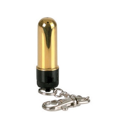 Micro Vibro Keychain - Gold - Click Image to Close