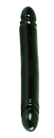 12 inch smooth black double dildo - Click Image to Close