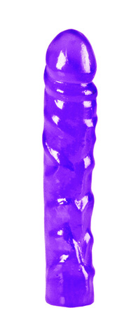 7.5 inch lavender translucent gel dildo - Click Image to Close