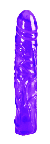 8.5 inch veined chubby translucent gel dildo - Click Image to Close
