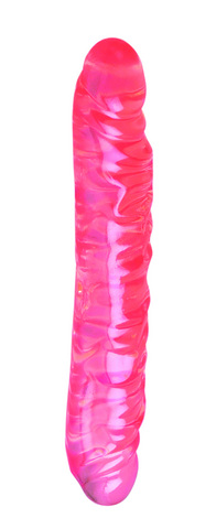 Translucence 12 inch veined double dildo - Click Image to Close