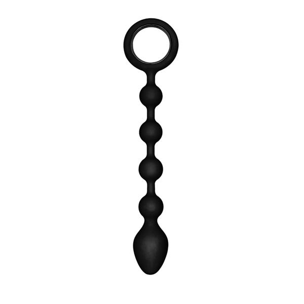 Booty Climaxer Anal Beads Black - Click Image to Close