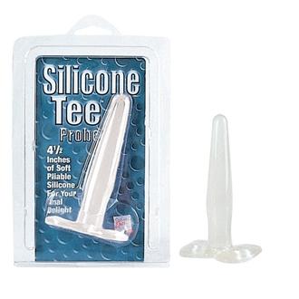Silicone Tee Probe - Clear - Click Image to Close