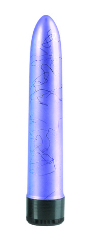 Metallic Massager Vibrator- Purple - Click Image to Close