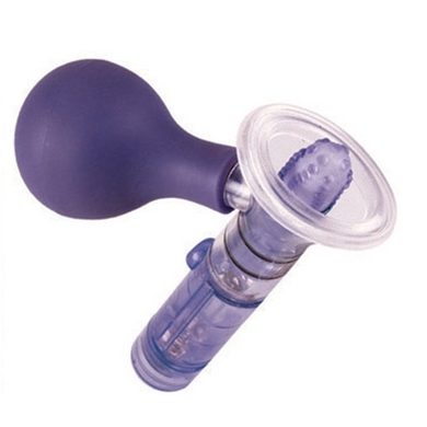 Penetrating Mini Clitoral Pump Stimulator - Purple - Click Image to Close