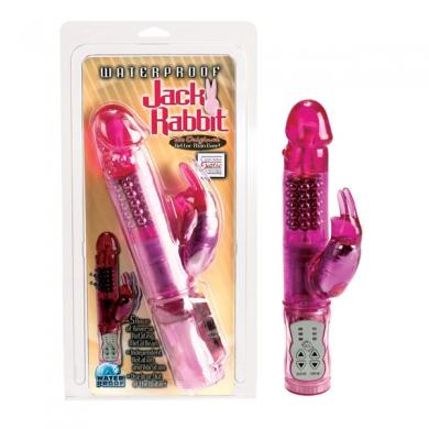 Jack Rabbit Waterproof Vibrator - Pink - Click Image to Close