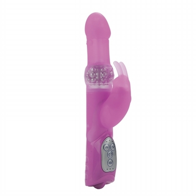 Silicone Jack Rabbit Vibe - Pink - Click Image to Close