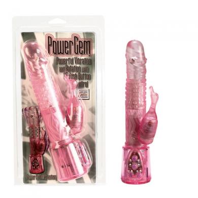 Power Gem Rabbit Vibrator - Pink - Click Image to Close