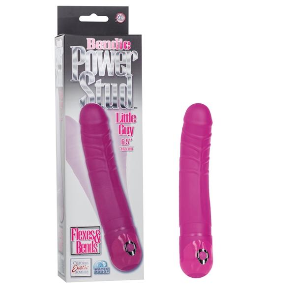 Bendie Power Stud Little Guy Pink Vibrator - Click Image to Close