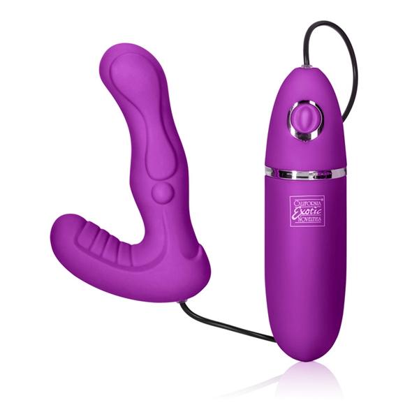 Dual Pleaser Purple Vibrator - Click Image to Close