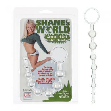 Shane's World Anal 101 Intro Beads - Clear - Click Image to Close