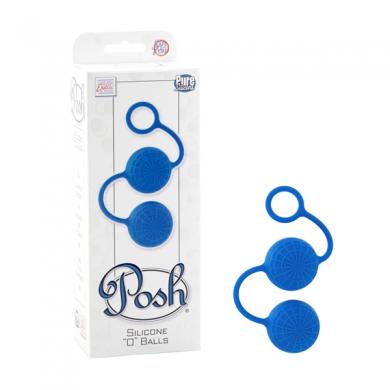 Posh Silicone O Balls Blue - Click Image to Close