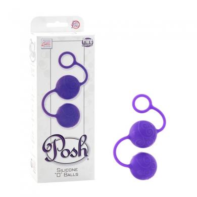 Posh Silicone O Balls Purple - Click Image to Close