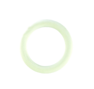 White Rubber Cock Ring - Small