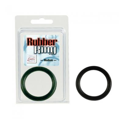 Black Rubber Cock Ring - Medium